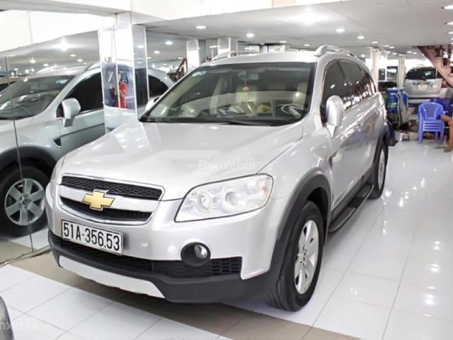 Cần bán lại xe Chevrolet Captiva LTZ đời 2007, màu bạc số tự động