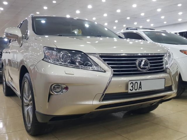 Bán Lexus Rx350 xuất Mỹ màu vàng nội thất kem, xe sản xuất 2015, nhập mới về đăng ký 5/2015