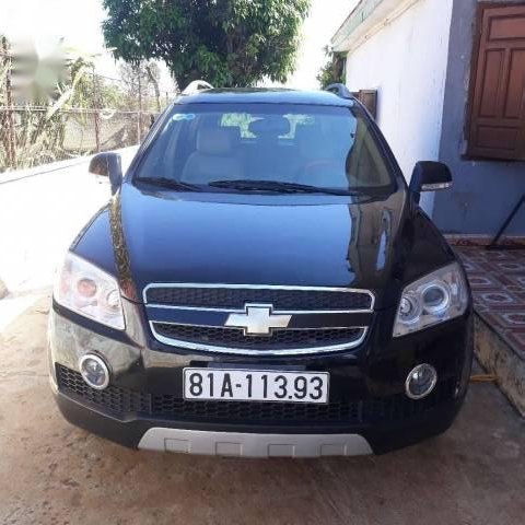 Bán xe Chevrolet Captiva đời 2008, màu đen, giá tốt