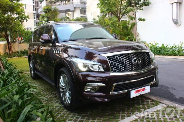 Bán Infiniti QX80 5.6 AT 2015, màu đỏ, nhập khẩu mới chạy 32.000 km