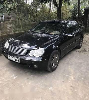 Bán Mercedes C200K năm sản xuất 2002, màu đen, nhập khẩu  