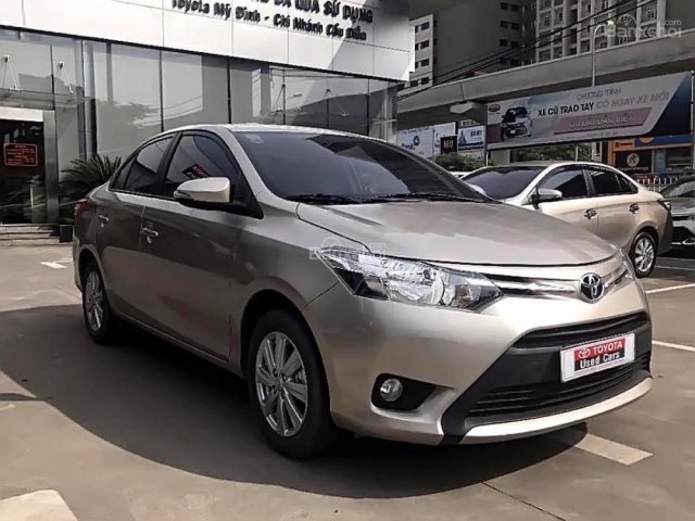 Bán xe Toyota Vios 1.5E CVT năm 2017, màu bạc số tự động, giá tốt