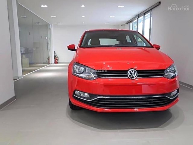 Bán Volkswagen Polo 1.6 AT đời 2017, màu đỏ, nhập khẩu