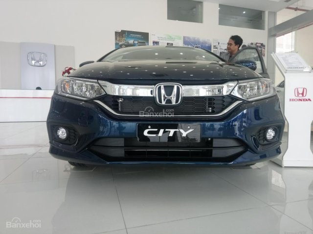 Bán Honda City CVT đời 2018, màu xanh lam, giao ngay. LH: 0868.596.563