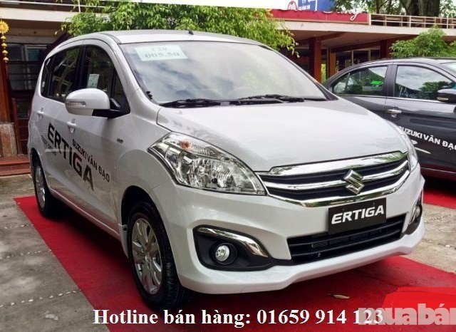 Cần bán xe Suzuki Ertiga sản xuất năm 2017, màu trắng, nhập khẩu, giá 569tr