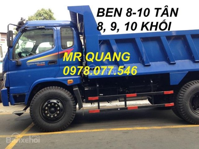 Bán xe Ben Thaco 9 tấn Thaco Forland FD9500, màu xanh có sẵn