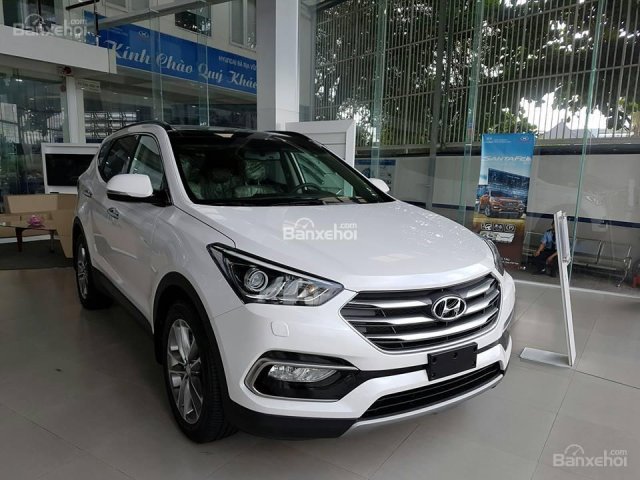 Bán Hyundai Santa Fe 2.2 máy dầu 7 chỗ, mới 100%, đời 2018, hỗ trợ trả góp với mức ưu đãi hấp dẫn