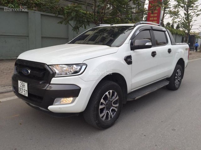 Bán Ford Ranger Wildtrack 3.2 AT đời 2017, màu trắng, nhập khẩu xe đẹp như vừa ở hãng ra