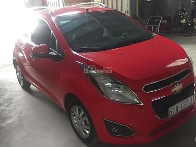 Bán xe Chevrolet Spark LTZ 1.0 AT đời 2013, màu đỏ  