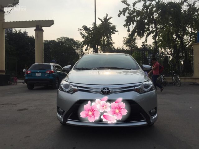 Em Bán Toyota Vios 1.5 G sản xuất tháng 9-2016, màu bạc, chính chủ mua từ mới