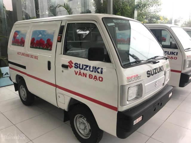 Cần bán xe Suzuki Super Carry Van, tải van năm 2018, màu trắng