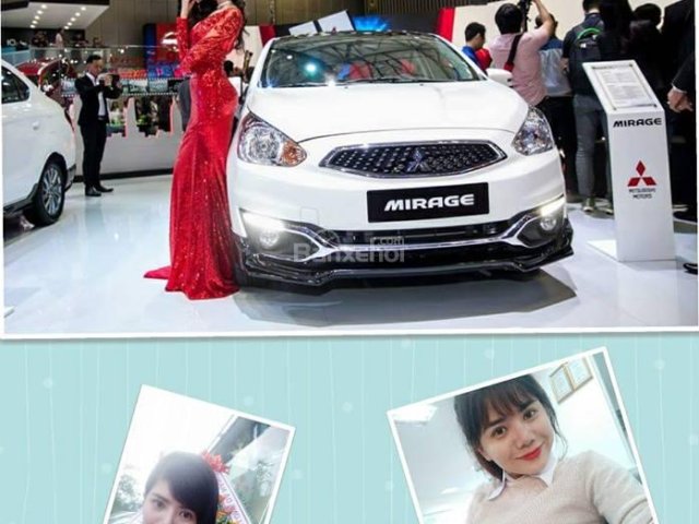 Bán Mitsubishi Mirage mới 2018, xe nhập, góp 80% xe, LH Lê Nguyệt: 0988.799.330 - 0911.477.123