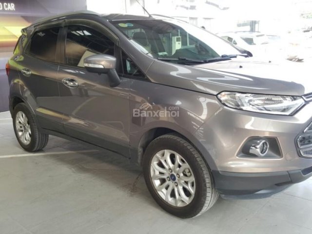 Bán Ford Ecosport Titanium 1.5AT màu xám hồng, số tự động sản xuất 2015, biển Sài Gòn