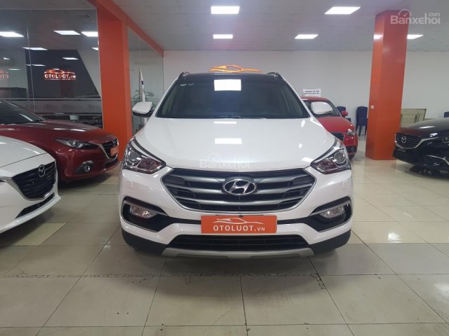 Bán ô tô Hyundai Santa Fe 2.4G 4WD đời 2016, màu trắng, giá cạnh tranh