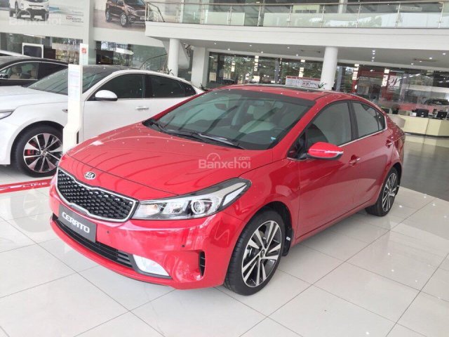 Kia Vĩnh Phúc bán Kia Cerato 2018, màu đỏ, hỗ trợ trả góp 90% giá trị xe, ls thấp, LH: 0985 298 156