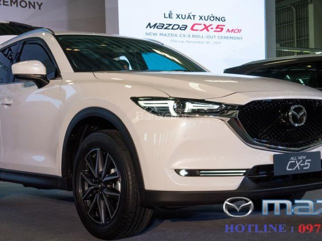 Cần bán Mazda CX 5 2.0 2018, màu trắng giao, ngay chỉ cần 250tr, hỗ trợ trả góp 80%