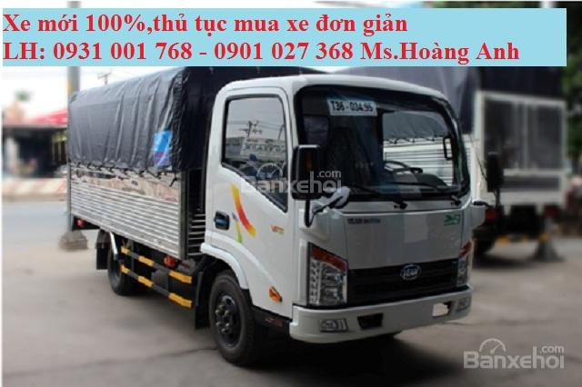 Xe tải Veam VT150 1.5 tấn, thùng mui bạt