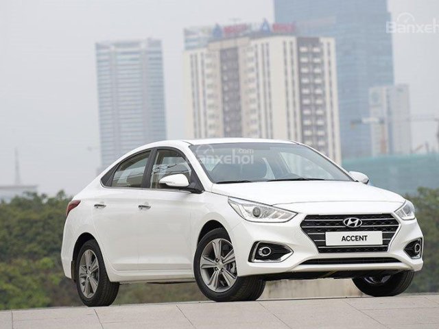 Bán Hyundai Accent 2018, màu trắng, mới 100% - Hyundai Đắk Lắk - Góp 85% xe, ĐT: 0941.46.22.77 Mr. Vũ - Xe giao ngay