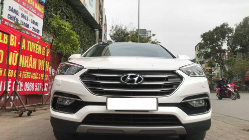 Bán ô tô Hyundai Santa Fe 2.4L AT đời 2016, màu trắng