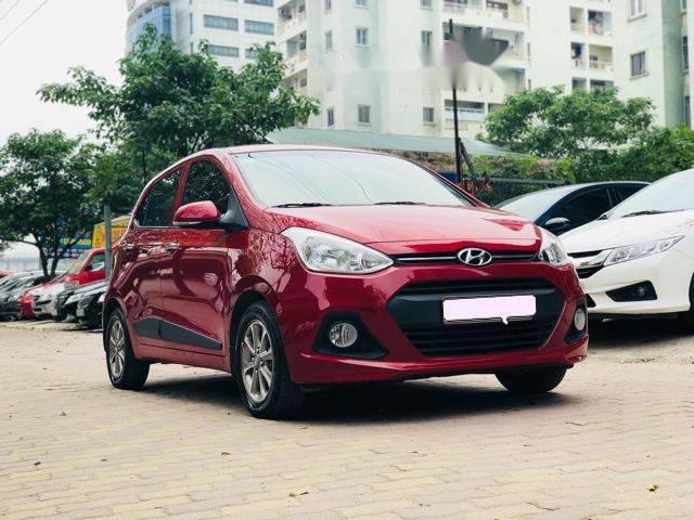 Bán Hyundai Grand i10 1.2 AT 2016, màu đỏ, xe nhập, 410tr