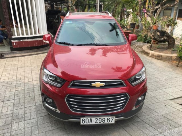 Bán Chevrolet Captiva Revv LTZ màu đỏ tươi xinh, số tự động, sản xuất cuối 2016 mẫu mới