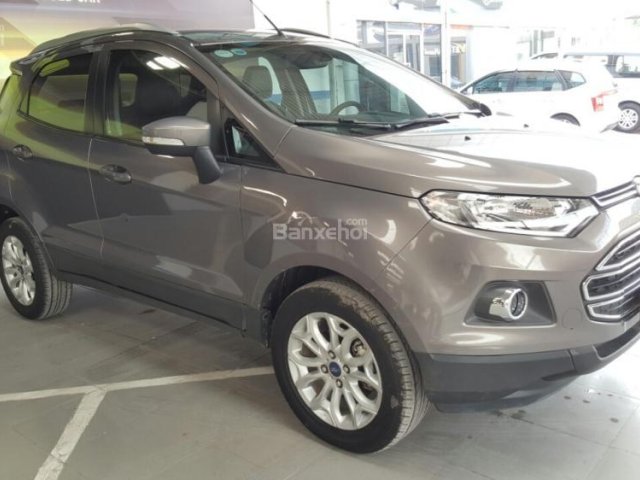 Bán Ford Ecosport Titanium 1.5AT màu nâu titan, số tự động, sản xuất 2015, biển Sài Gòn