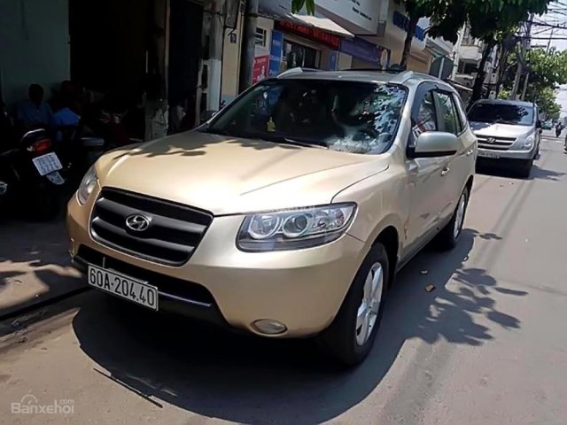 Cần bán lại xe Hyundai Santa Fe sản xuất 2008, màu vàng, nhập khẩu nguyên chiếc, 532tr