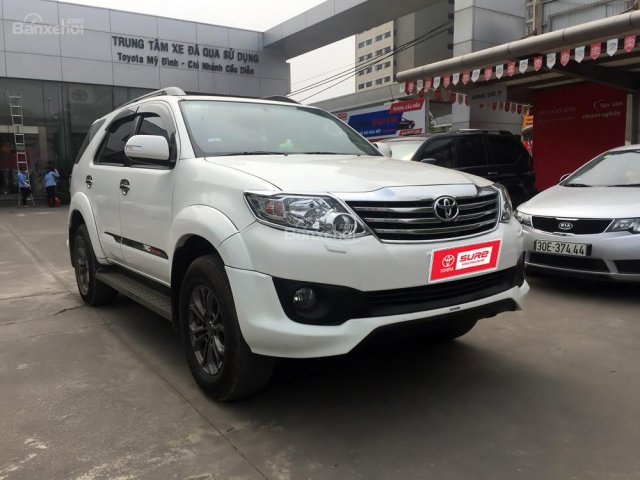 Bán Toyota Fortuner Sport Tivo 2014 - Màu trắng, xe cũ chính hãng, hotline: 0973.306.136