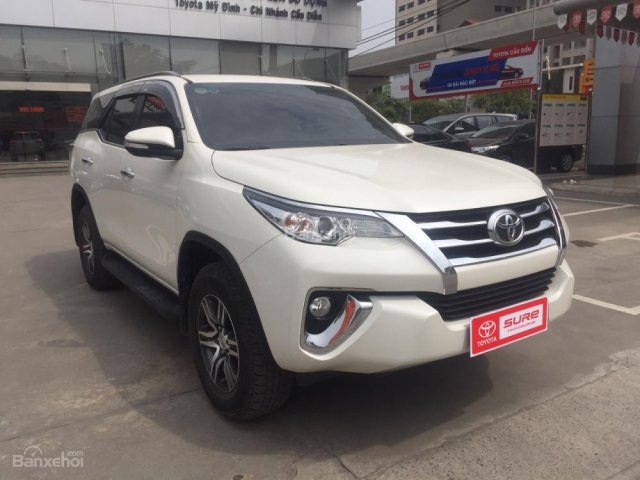 Bán Toyota Fortuner 2.7V 4x2 - Màu trắng, máy xăng 1 cầu, đã qua sử dụng chính hãng, hotline: 0973.306.136