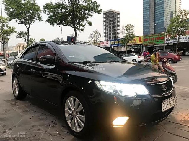 Cần bán Kia Cerato 1.6 AT sản xuất năm 2010, màu đen, nhập khẩu 