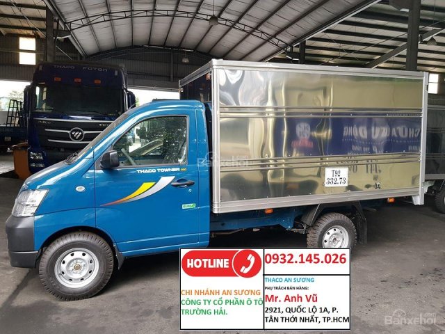 Trường Hải An Sương bán xe tải Thaco Towner 990 tải 990 Kg Trả Góp 80%, xe giao ngay, xe tải Thaco Towner 990 tải 990 Kg