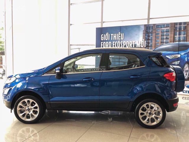 Bán Ford EcoSport 1.0 Ecoboost 2018, mới 100% màu xanh cửu long, giá cạnh tranh, hỗ trợ trả góp. L/H 090.778.2222