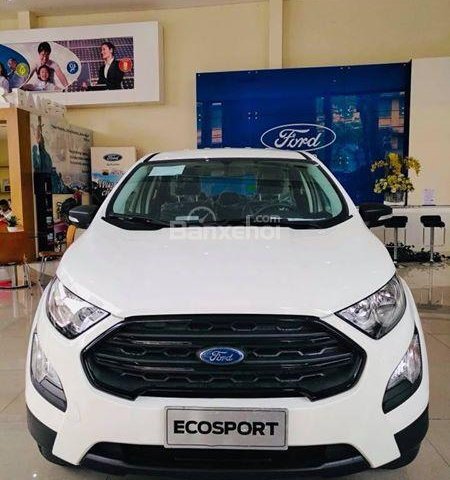 Bán Ford Ecosport bản Ambiente số tự động màu trắng mới 100%, hỗ trợ giá tốt nhất. L/H 090.778.2222