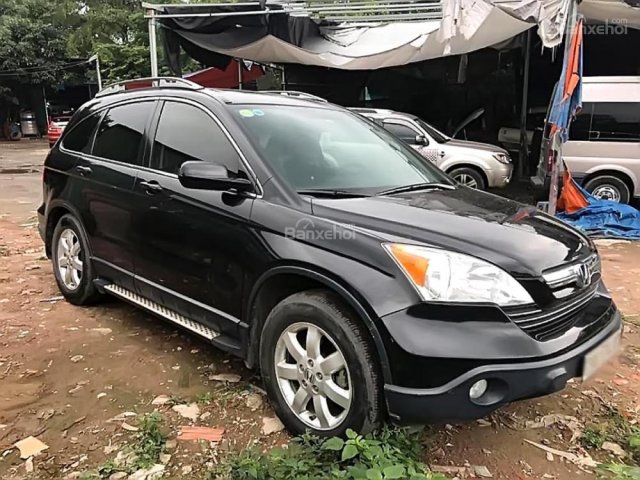 Bán Honda CR V 2.4 2008, màu đen, nhập khẩu