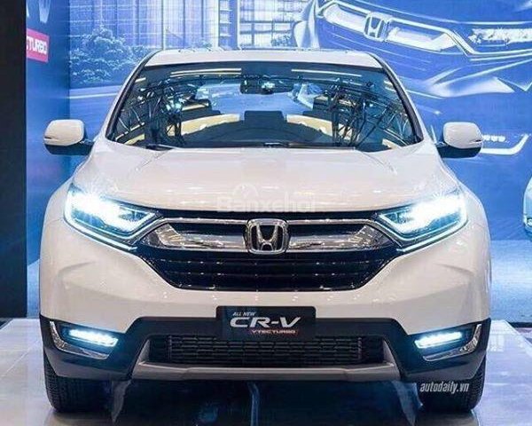 Honda Ô Tô Quảng Bình bán xe Honda CR V 1.5 Turbo đời 2018, màu trắng, ưu đãi lên đến 100 triệu. LH 0911.37.2939