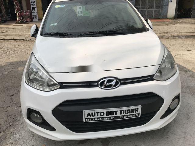 Bán ô tô Hyundai Grand i10 đời 2015, màu trắng, giá tốt