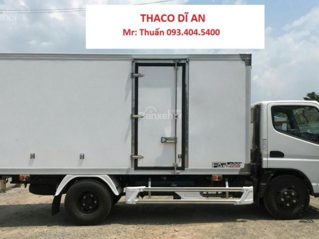 Bán xe Mitsubishi Canter Canter 4.7 năm sản xuất 2017, màu trắng. Tải trọng 1.9T lưu thông thành phố