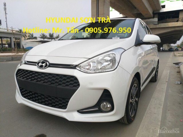 Hyundai Sơn Trà bán xe Hyundai i10 đời 2018, màu trắng, xe nhập CKD, giá tốt nhất Đà Nẵng