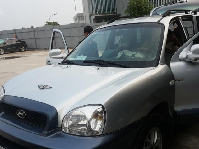 Bán Hyundai Santa Fe năm sản xuất 2003, màu bạc, nhập khẩu nguyên chiếc