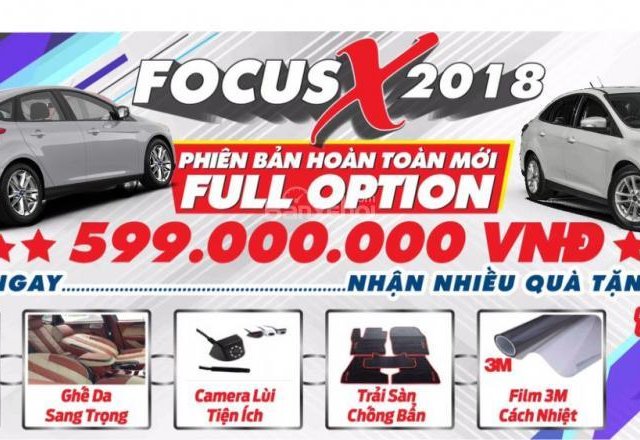 Bán Ford Focus Trend 2018, giá tốt, nhiều khuyến mãi duy nhất tại City Ford Bình Triệu