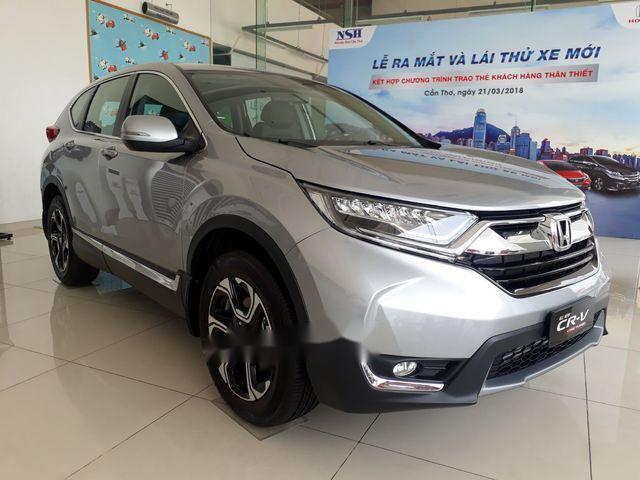 Cần bán Honda CR V 1.5G năm 2018, màu bạc, Nhập khẩu Thái Lan