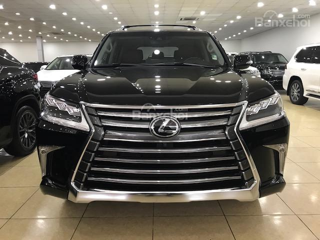 Bán Lexus LX 570 Mỹ sản xuất 2018 màu đen, nội thất nâu da bò, lh 0904927272