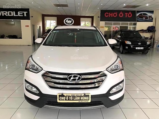 Bán Hyundai Santa Fe 2.4L năm sản xuất 2016, màu trắng chính chủ giá cạnh tranh