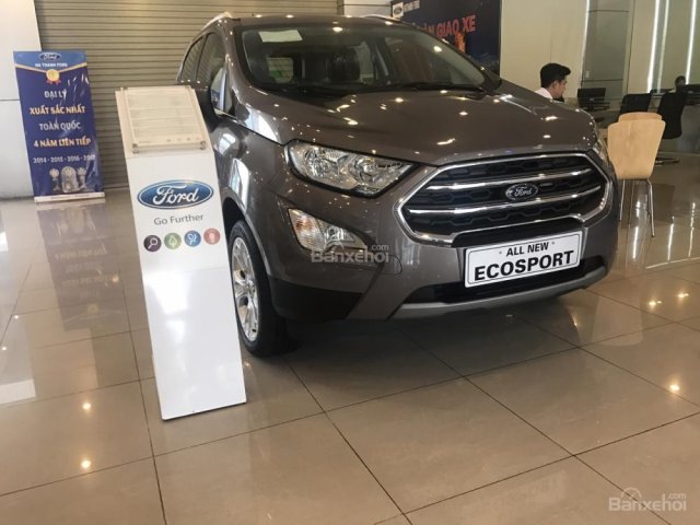 Cần bán xe Ford EcoSport Titanium 1.5P AT sản xuất 2018, màu xám