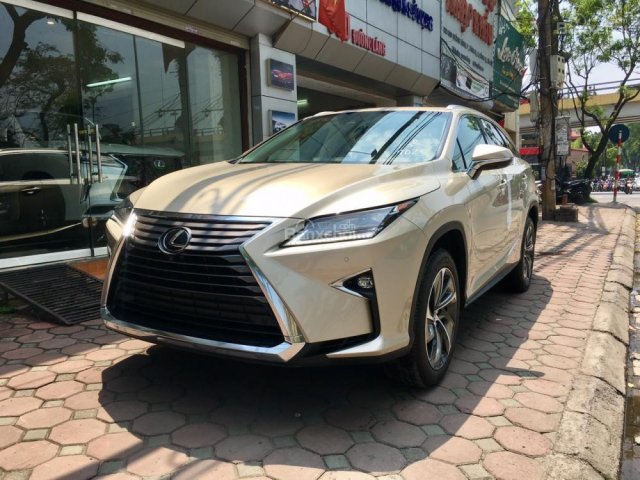 Cần bán xe Lexus RX 350L 2019, màu vàng cát, nội thất kem xe nhập Mỹ LH: 0982.84.28380