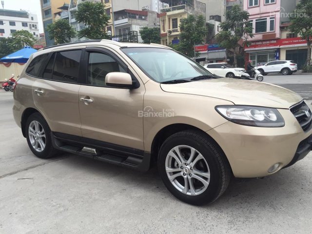 Cần bán xe Hyundai Santafe 2009 số sàn, máy xăng, màu vàng cát