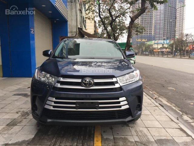 Cần bán xe Toyota Highlander sản xuất 2017, màu xanh lam, nhập khẩu