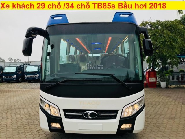 Bán xe khách 34 chỗ Thaco TB85S 200 mã lực động cơ Weichai mới 2018