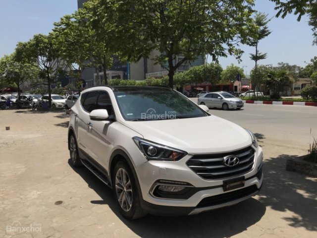 Bán Hyundai Santa Fe CRDi 2016, màu trắng