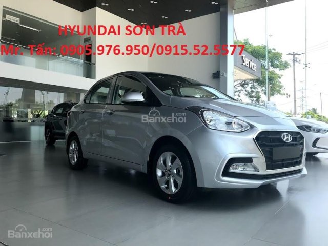 Hyundai Sơn Trà bán ô tô Hyundai Grand i10 đời 2019, màu bạc, nhập khẩu CKD tại Cẩm Lệ, Đà Nẵng